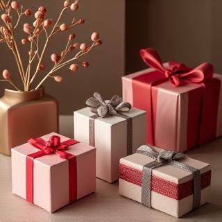 Example of beautiful and decorative gift wrapping options available at Al Reem