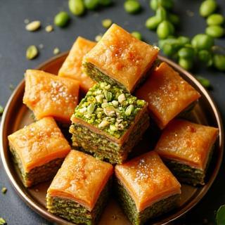 Colorful Assorted Baklava Platter